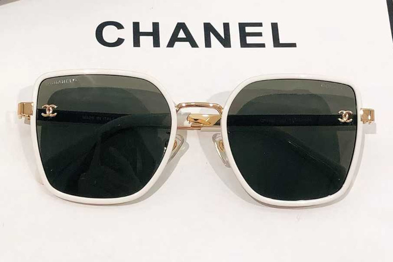 CH7403 Sunglasses White Green