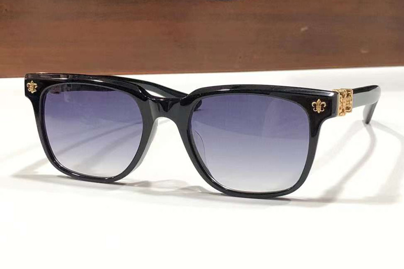 CH8002 Sunglasses Black Gold Gradient Blue