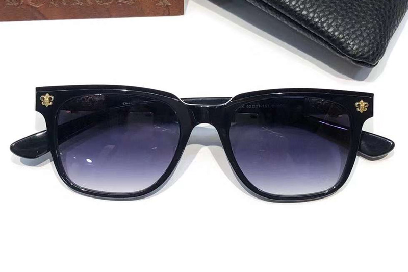 CH8002 Sunglasses Black Gold Gradient Blue