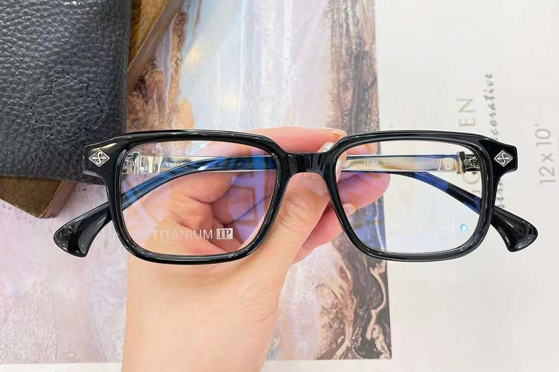 CH8296 Eyeglasses Black Silver