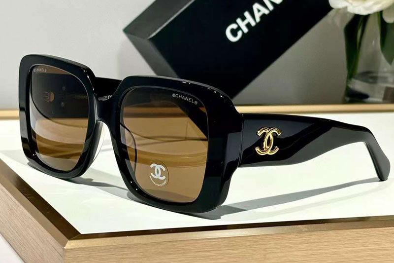 CH9149 Sunglasses Black Brown