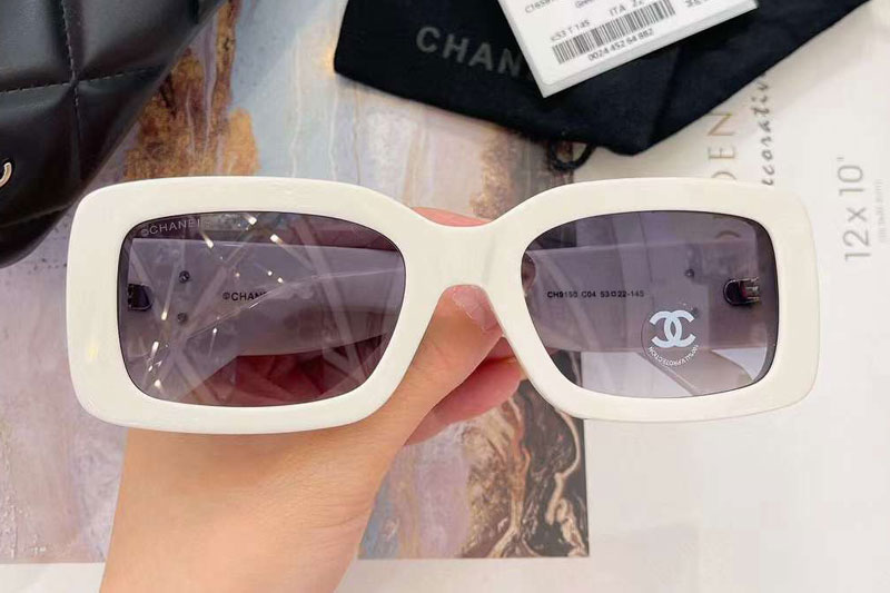 CH9150 Sunglasses White Gradient Blue