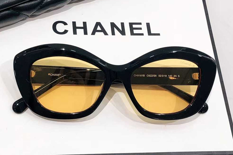 CH9161B Sunglasses Black Yellow