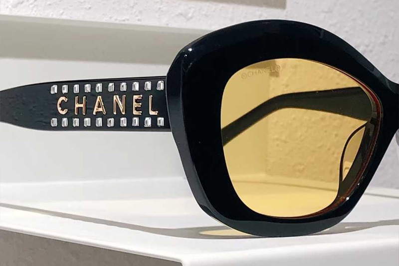 CH9161B Sunglasses Black Yellow