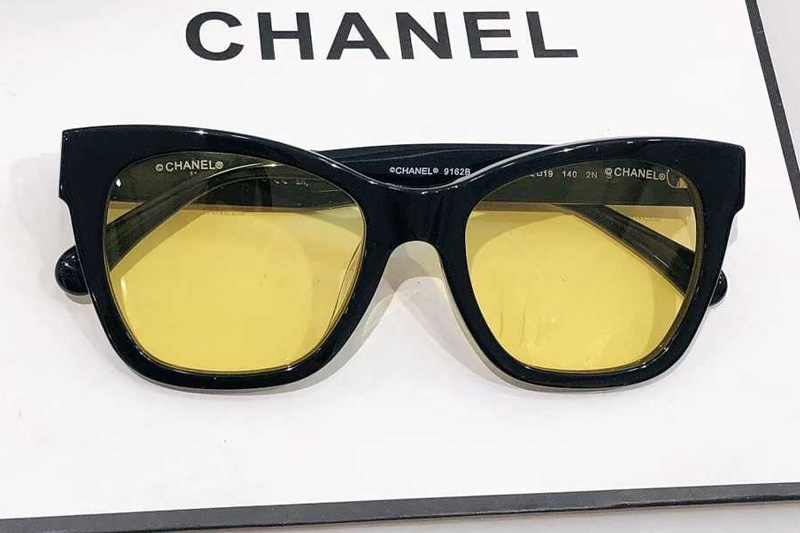 CH9162B Sunglasses Black Yellow