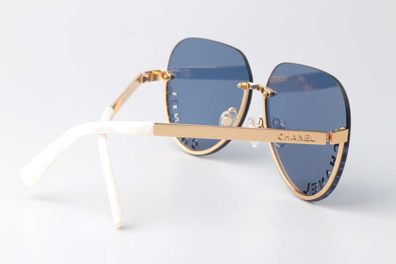 CHA95086 Sunglasses Gold Blue