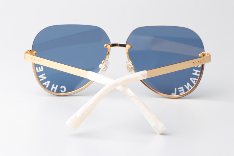 CHA95086 Sunglasses Gold Blue