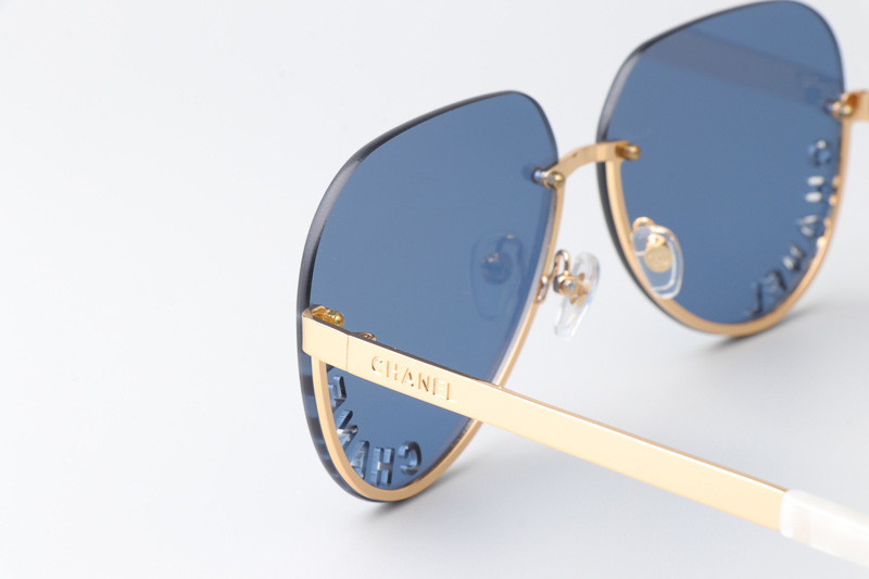 CHA95086 Sunglasses Gold Blue