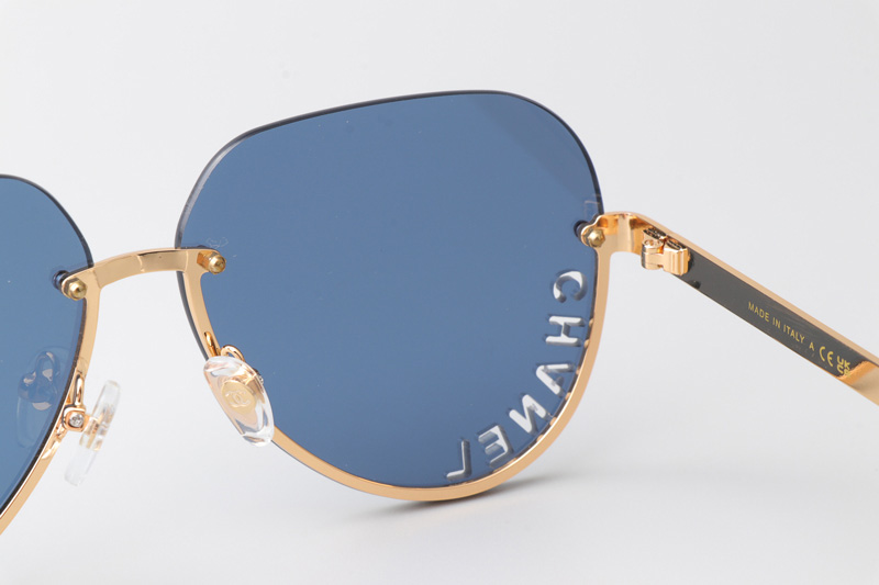 CHA95086 Sunglasses Gold Blue