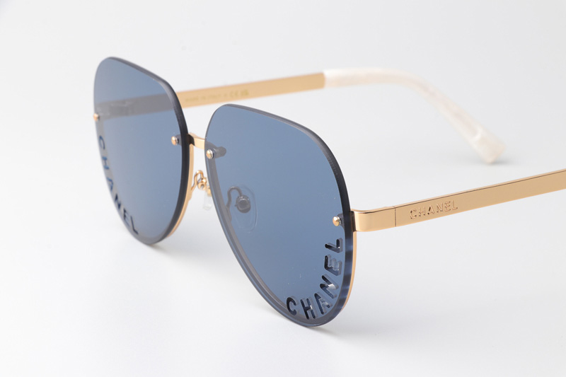 CHA95086 Sunglasses Gold Blue