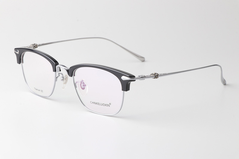 CHN088 Eyeglasses Black Silver