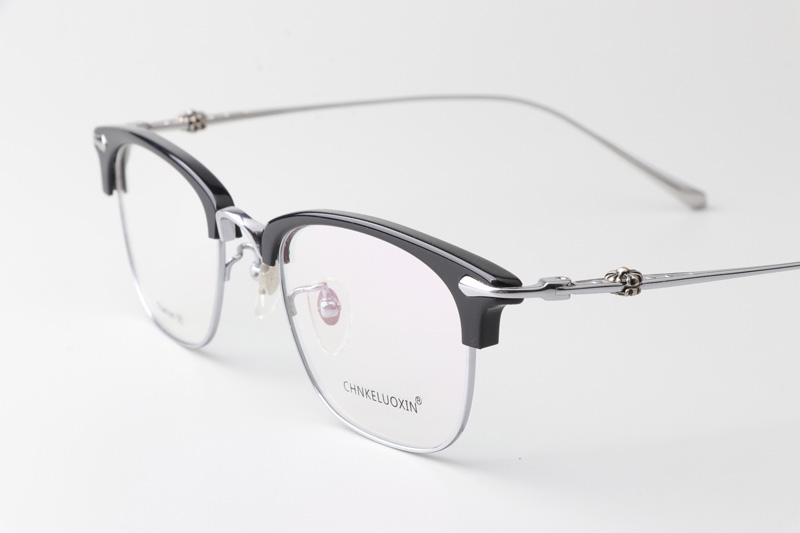 CHN088 Eyeglasses Black Silver