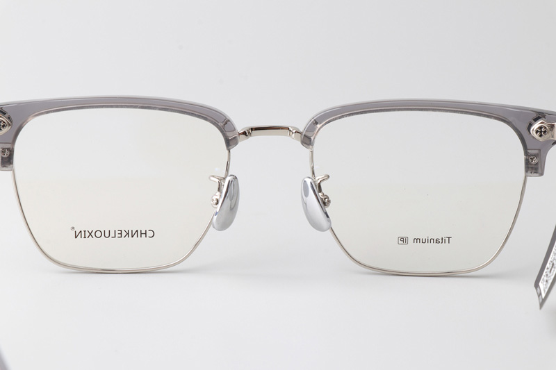 CHN640 Eyeglasses Gray Silver