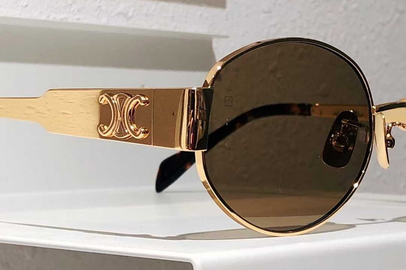 CL40235U Sunglasses Gold Brown