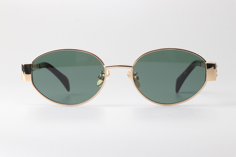 CL40235U Sunglasses Gold Green
