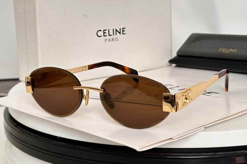 CL40240I Sunglasses Gold Brown