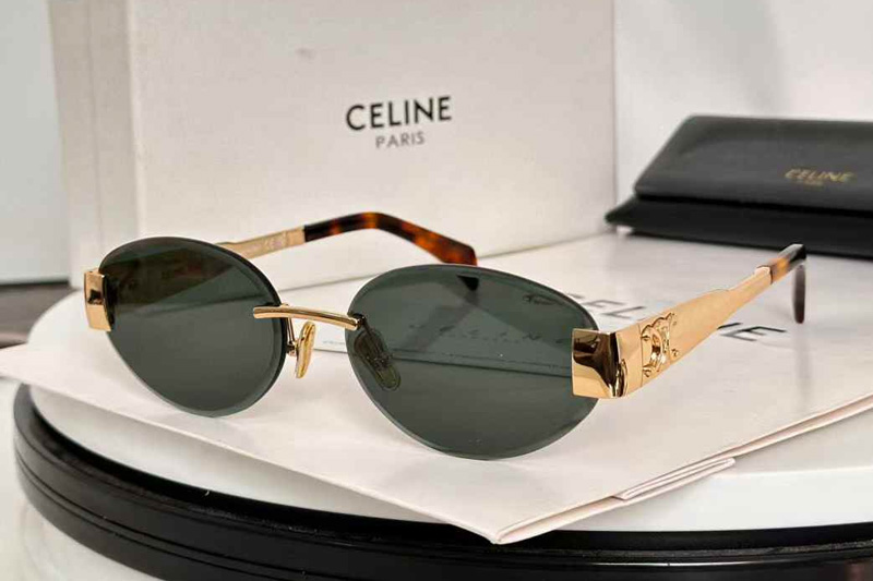 CL40240I Sunglasses Gold Green