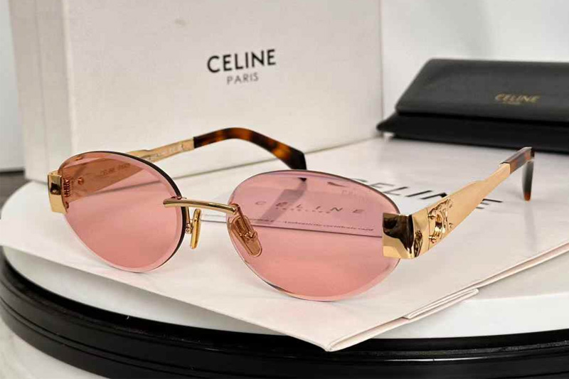 CL40240I Sunglasses Gold Pink