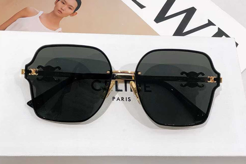 CL40248U Sunglasses Gold Green