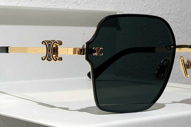 CL40248U Sunglasses Gold Green