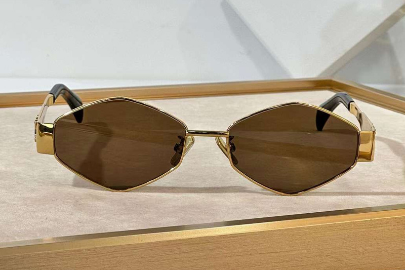 CL40254U Sunglasses Gold Brown