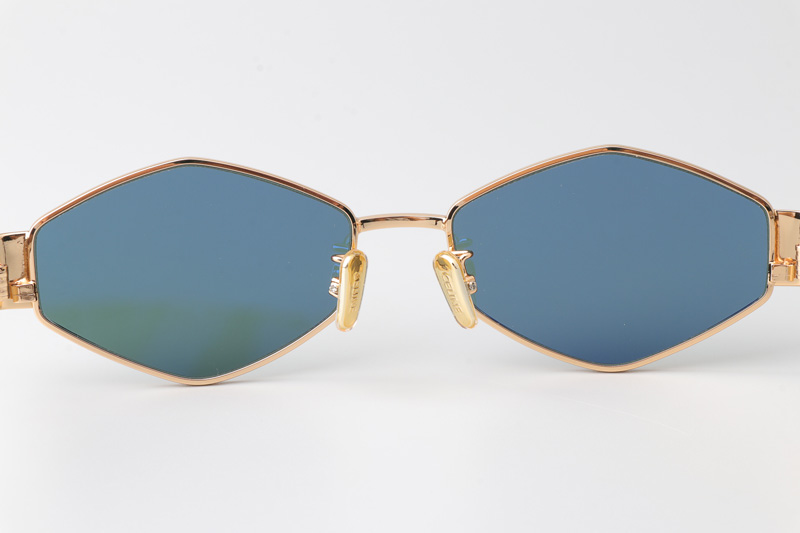 CL40254U Sunglasses Gold Green