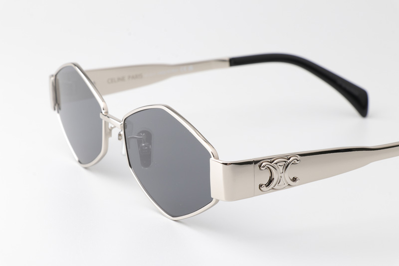 CL40254U Sunglasses Silver Gray