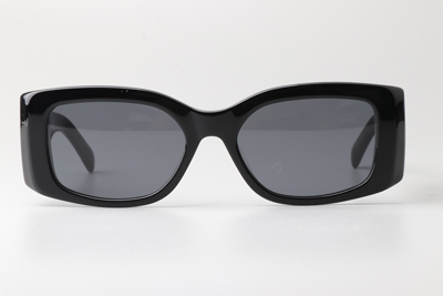 CL40282U Sunglasses Black Silver Gray