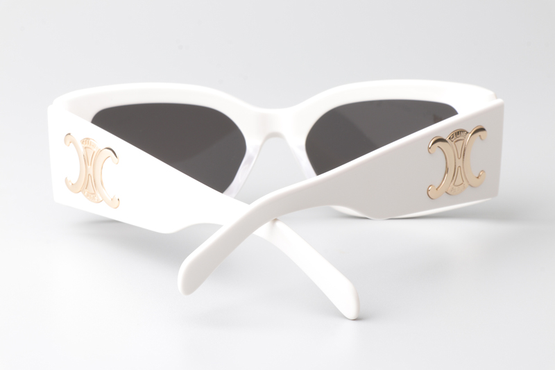 CL40282U Sunglasses White Gold Gray