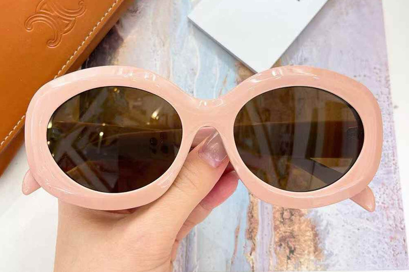 CL40292U Sunglasses Pink Brown