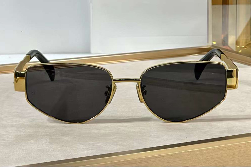 CL40293U Sunglasses Gold Gray