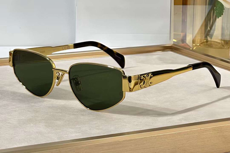 CL40293U Sunglasses Gold Green