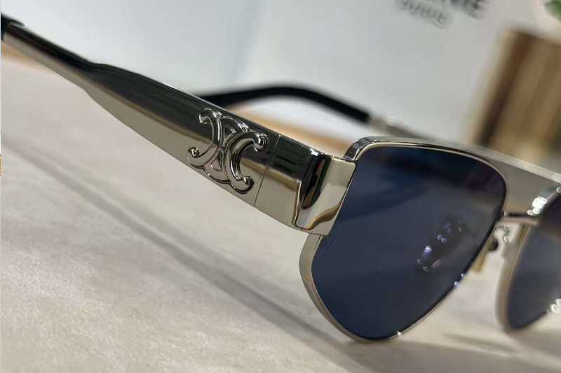 CL40293U Sunglasses Silver Blue