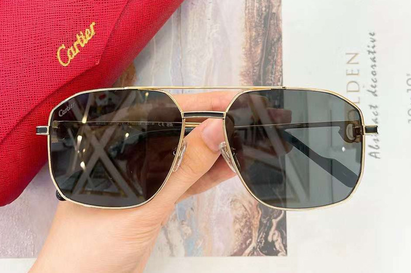 CT0333S Sunglasses Gold Gray