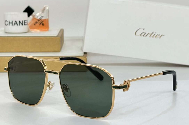 CT0333S Sunglasses Gold Green