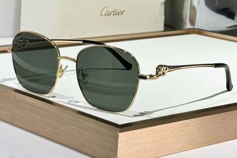 CT0371O Sunglasses Gold Green