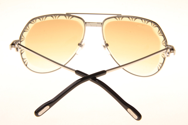 CT 1324912 Cut Lens Sunglasses In Silver Gradient Brown