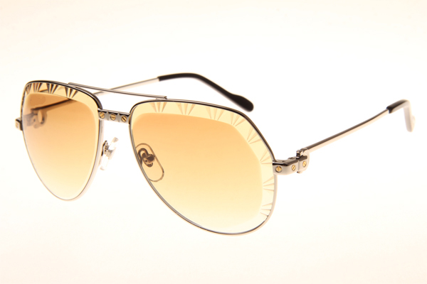 CT 1324912 Cut Lens Sunglasses In Silver Gradient Brown