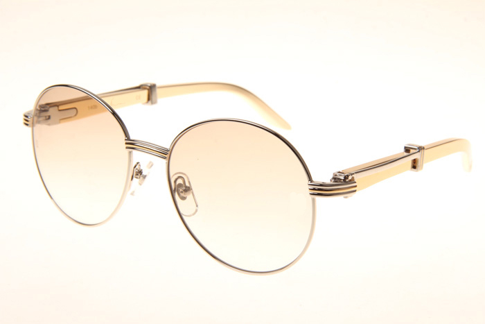 CT 1990-0692 Gold Stainless Steel Sunglasses In Silver Brown