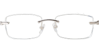 CT 3524012 White mix Black Buffalo Eyeglasses In Silver