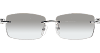 CT 3524012 White mix Black Buffalo Sunglasses Silver Gradient Gray