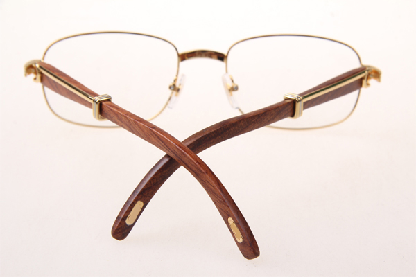 CT 7381148 Wood Eyeglasses In Gold