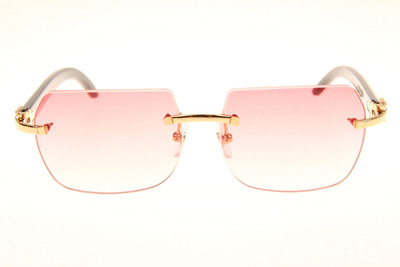 CT 8300818 White Mix Black Buffalo Sunglasses In Gold Gradient Pink