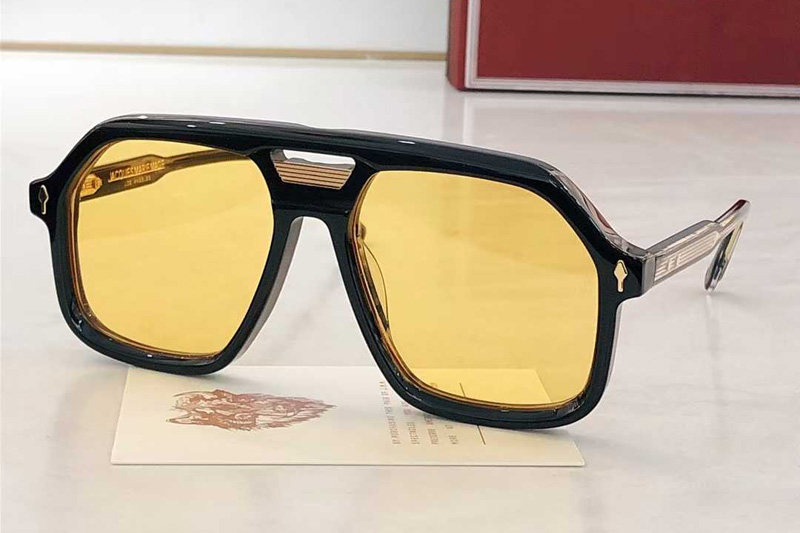 Casius Sunglasses Black Yellow