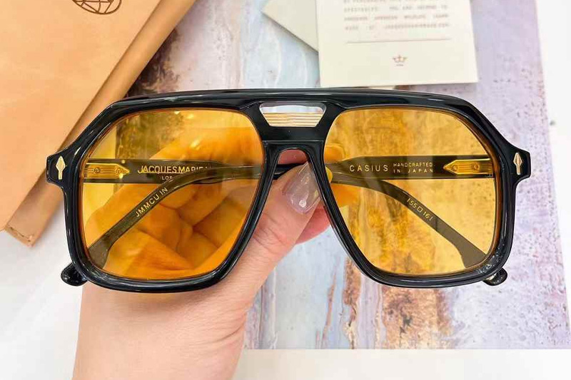 Casius Sunglasses Black Yellow