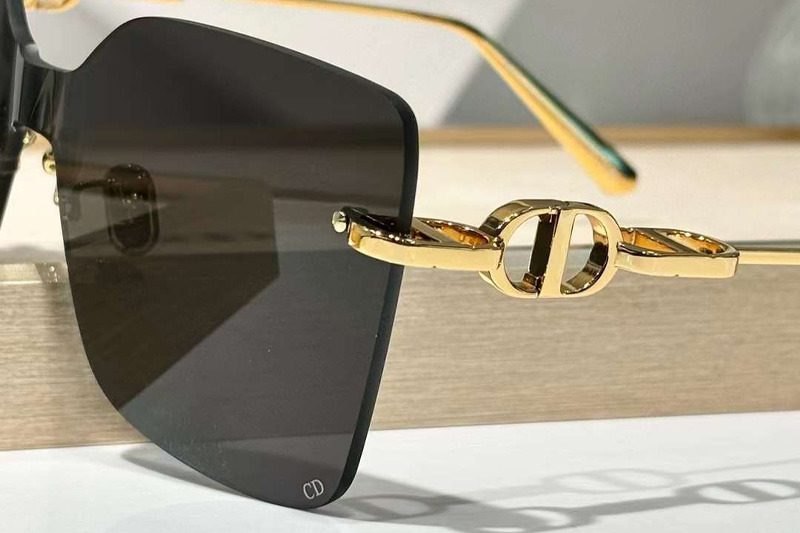 Chain M1U Sunglasses Gold Gray