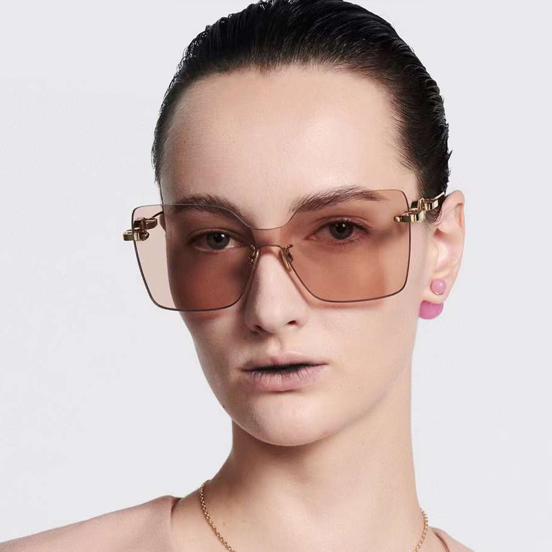 Chain M1U Sunglasses Gold Pink