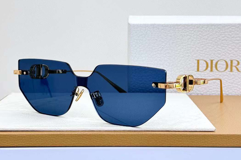 Chain M3U Sunglasses Gold Blue