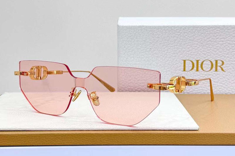 Chain M3U Sunglasses Gold Pink