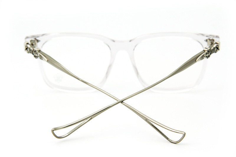 Chuck-A Eyeglasses Clear Silver